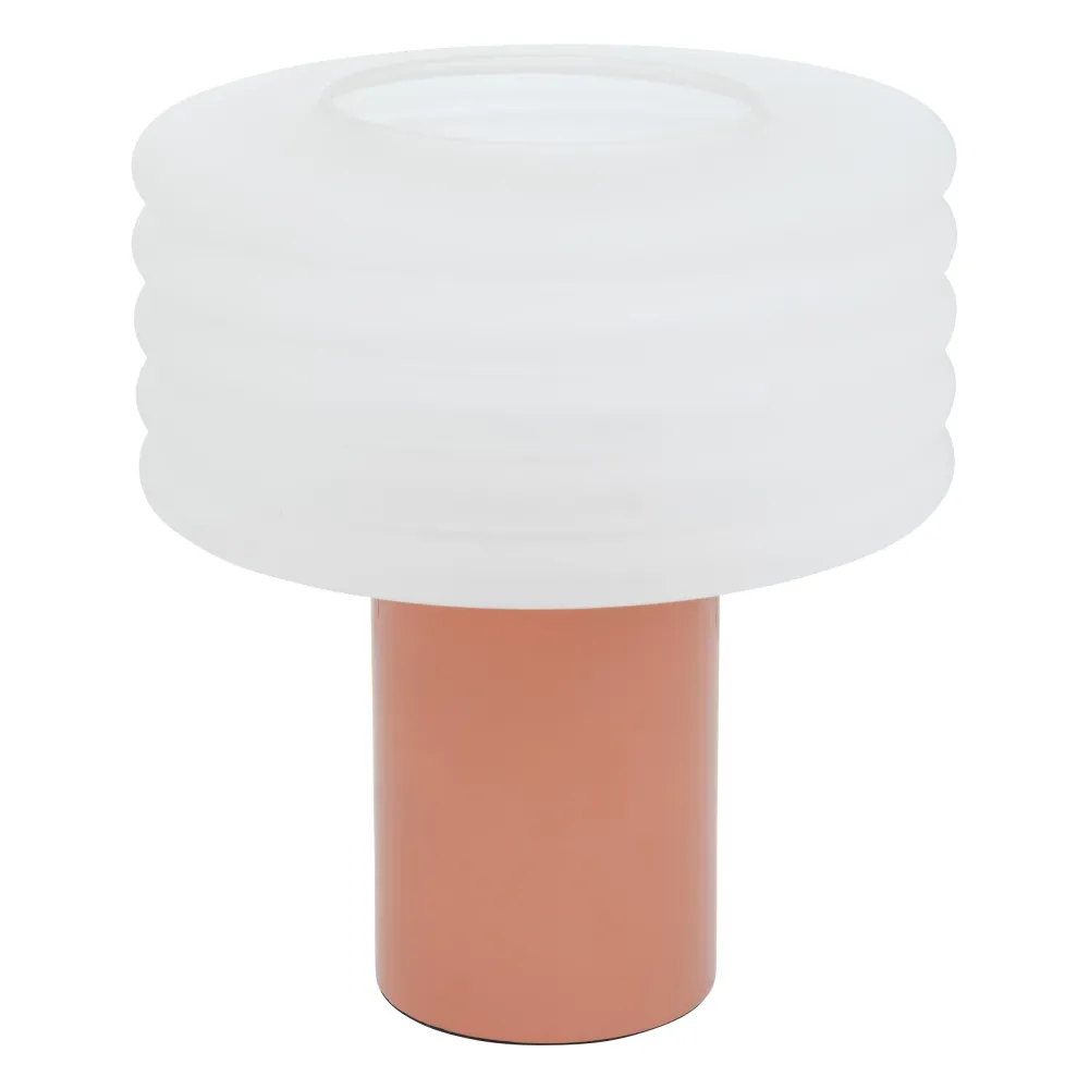 Atmosphera Hyacint Sphere Table Table Lampe - Ø22xh37cm - blanc / beige