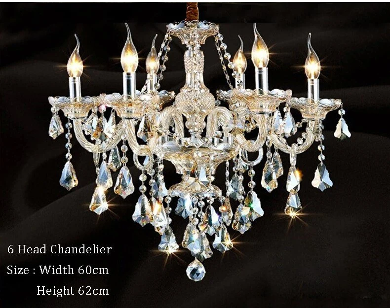 Éclairage de luxe bougie lustres en cristal lumière K9 Cognac lustres en cristal lustre lumière éclairage ATY Home Decor