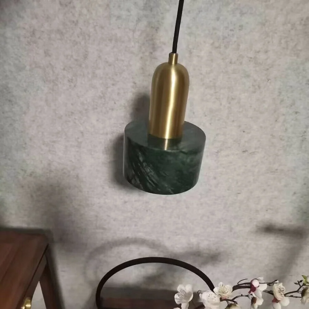 Lampe pendante moderne en marbre LED pour îlot de cuisine Bord de lit ATY Home Decor