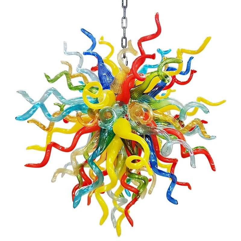Luminaire suspendu en verre soufflé coloré W50xh50cm ATY Home Decor