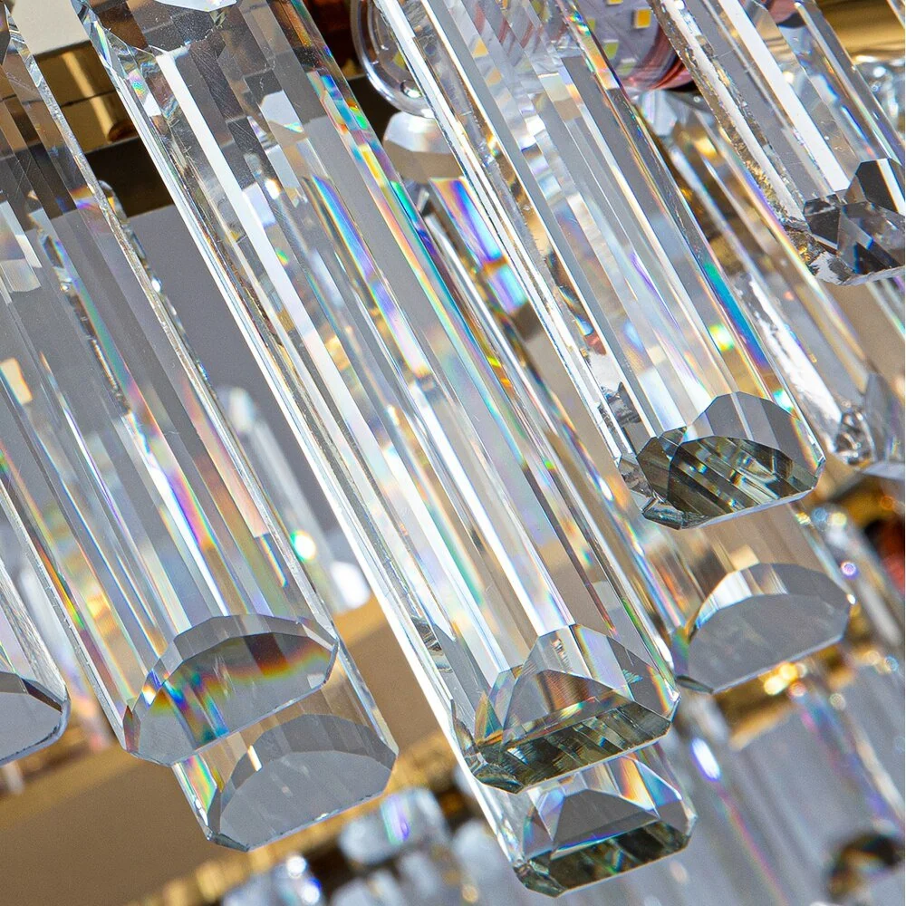 Lustre moderne ovale en cristal pour salle à manger Design créatif Lustre en or L90 ATY Home Decor