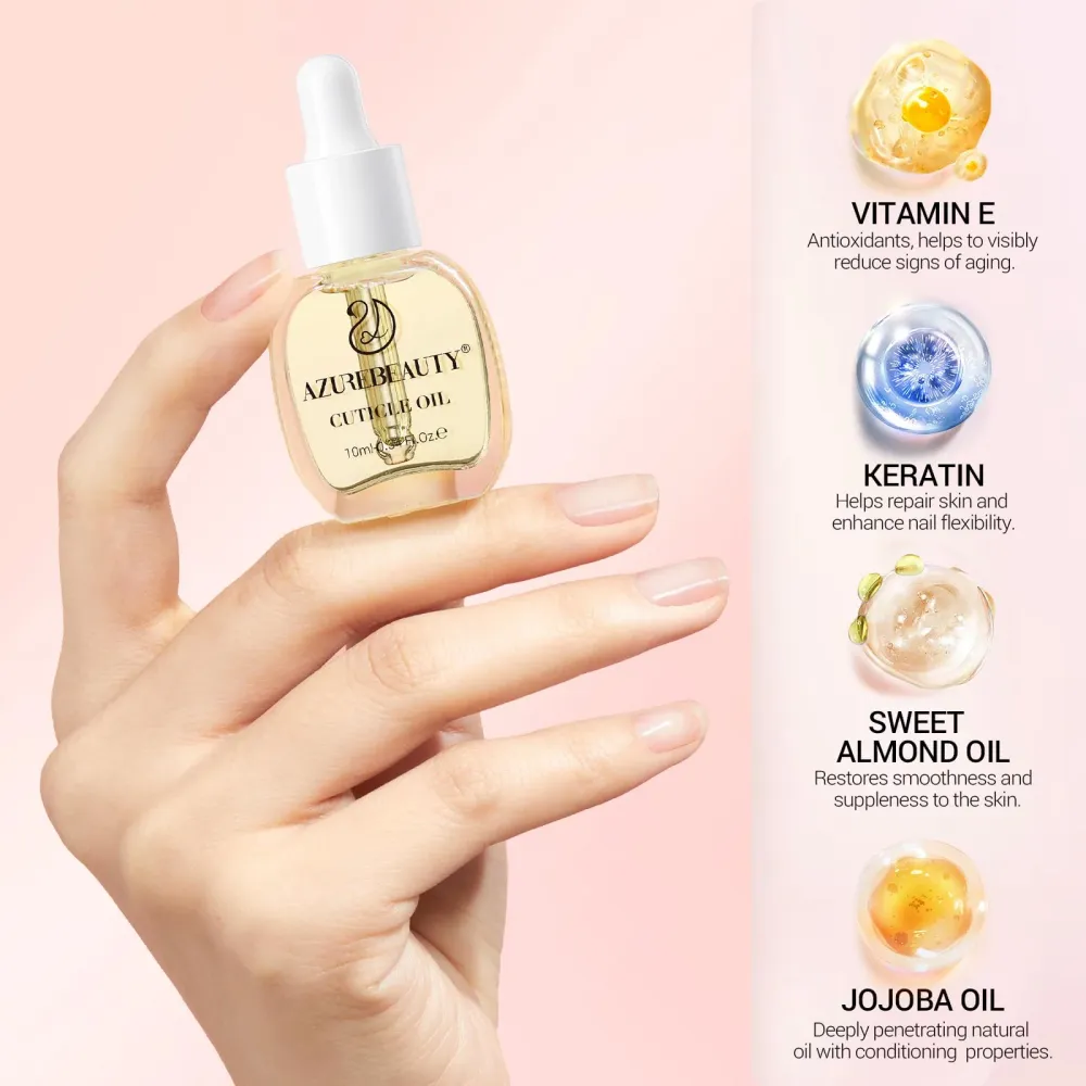 AZUREBEAUTY Kit Poudre Dip 15ml – Base, Couche de Pose, Activateur, Liant, Huile Cuticule et Soin Ongles sans lampe