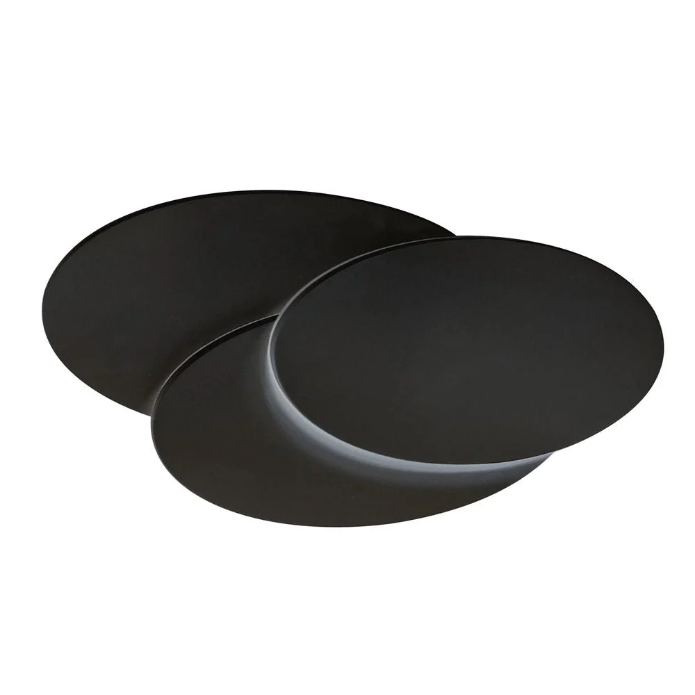 Applique murale Azzardo CLOVER 1L, noire, LED