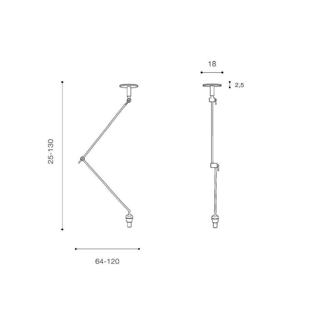 Azzardo ADAM suspension 1L, nickel satiné, E27