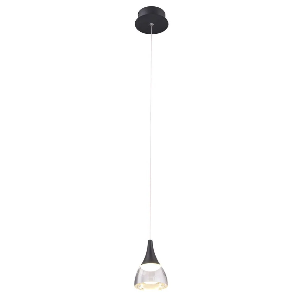 Azzardo DALMATIA suspension 1L, noir, LED LED