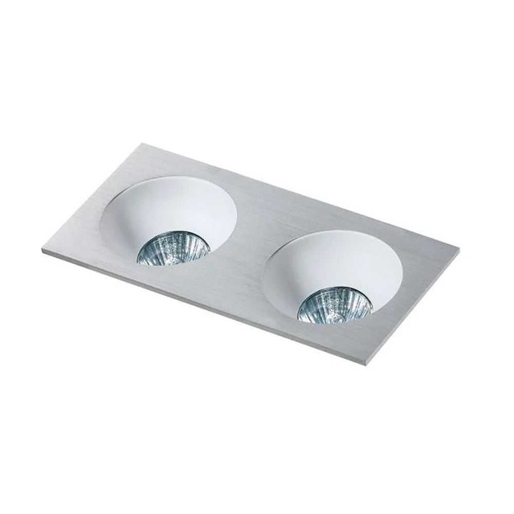 Azzardo HUGO spot encastrable 2L, aluminium, GU10