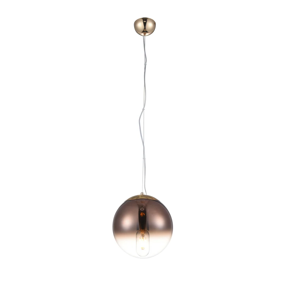Azzardo IRIS suspension 1L, cuivre brillant, E27