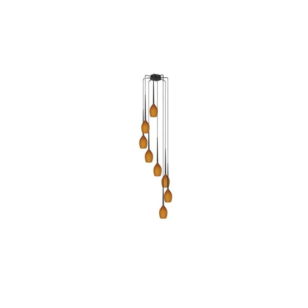 Azzardo IZZA suspension 8L, ambre, E14