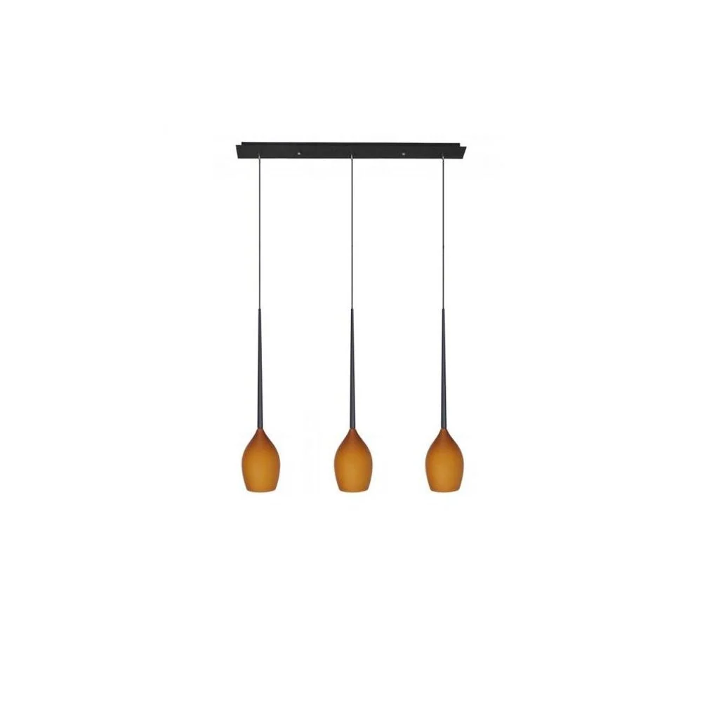 Azzardo IZZA suspension 3L, ambre, E14