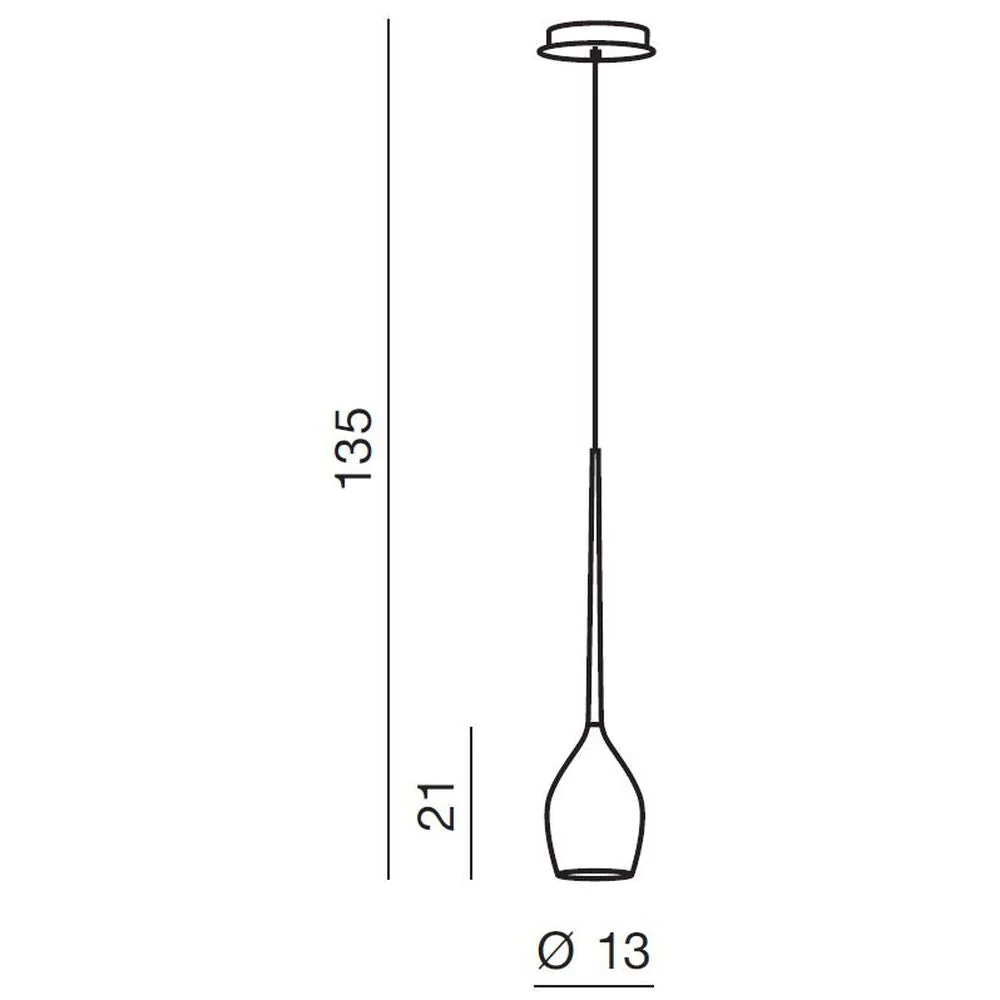 Azzardo IZZA suspension 1L, blanc brillant, E14