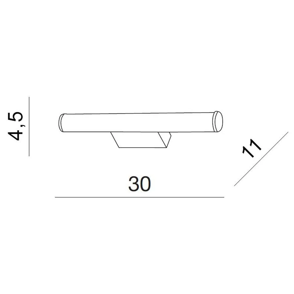 Azzardo JARO applique murale 1L, chrome, LED LED
