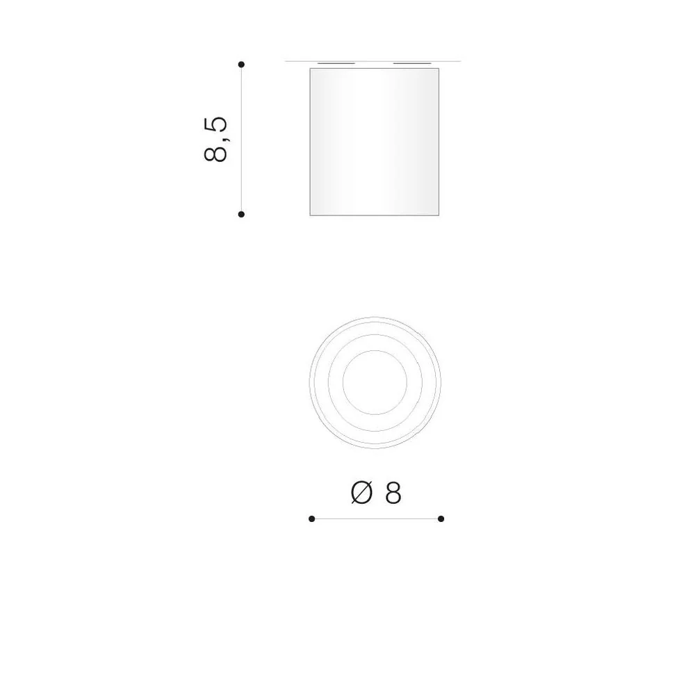 Azzardo MINI plafonnier 1L, chromé, GU10