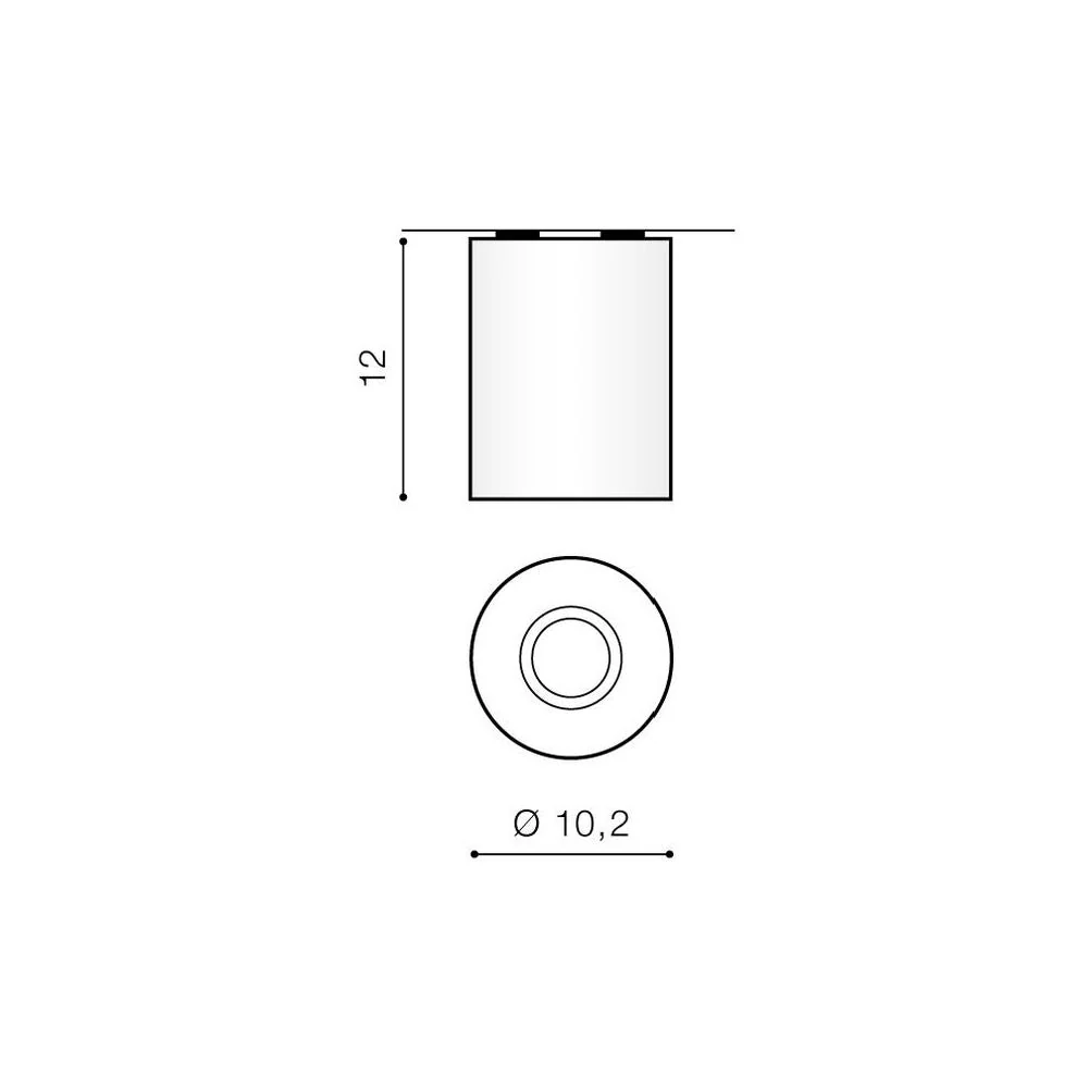 Azzardo NEOS plafonnier 1L, blanc, GU10
