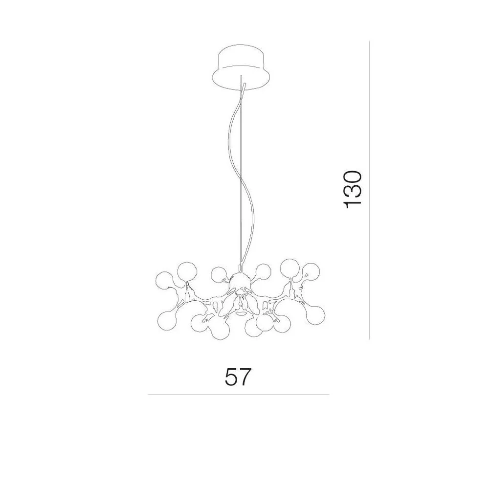 Azzardo NEURONO suspension 15L, blanc, G4 LED