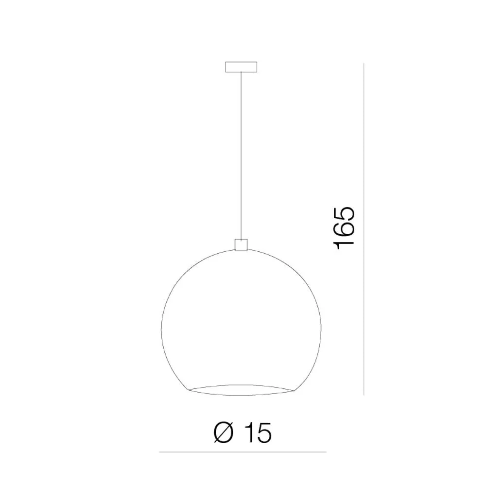 Azzardo NOA suspension 1L, noire, E14