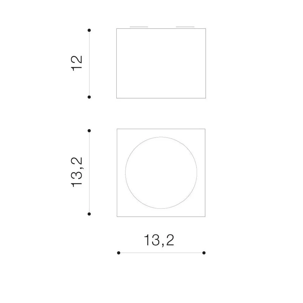 Plafonnier Azzardo ALEX 1L, blanc, QR111