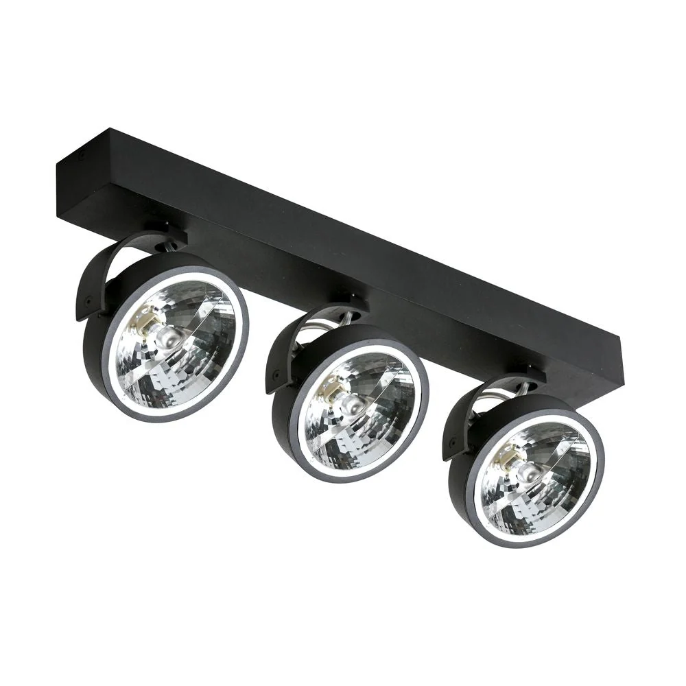 Plafonnier Azzardo JERRY 3L, noir, QR111