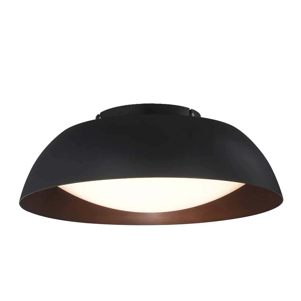 Plafonnier Azzardo LENOX 1L, noir, LED