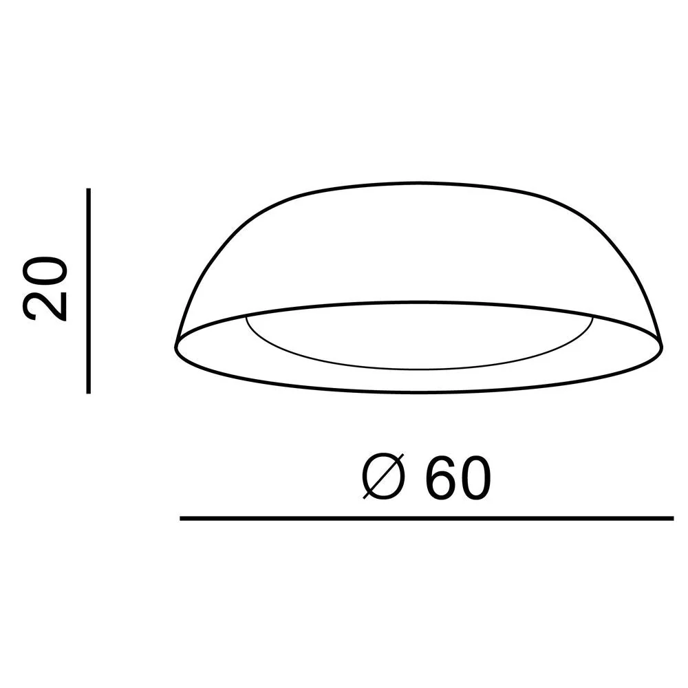Plafonnier Azzardo LENOX 1L, noir, LED