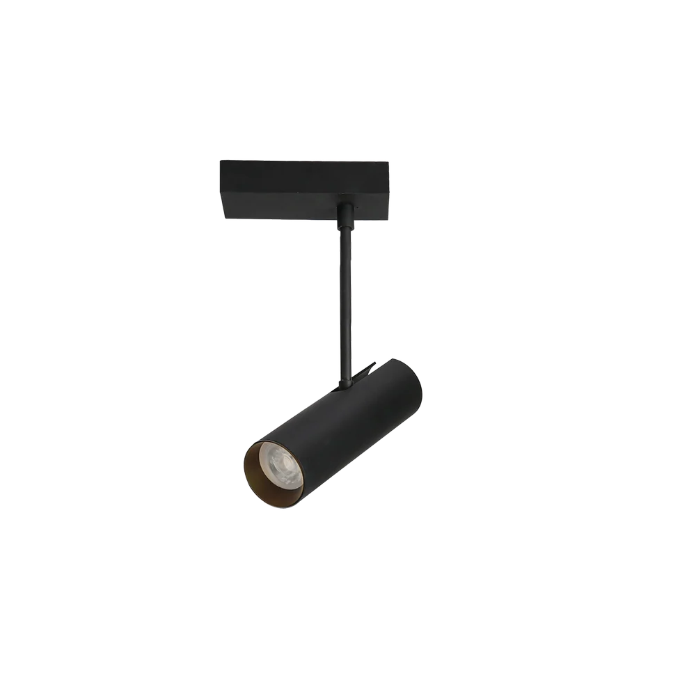Plafonnier Azzardo LENS 1L, noir, GU10