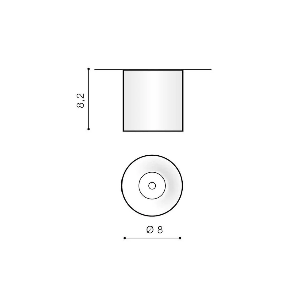 Plafonnier Azzardo MANE 1L, blanc, LED