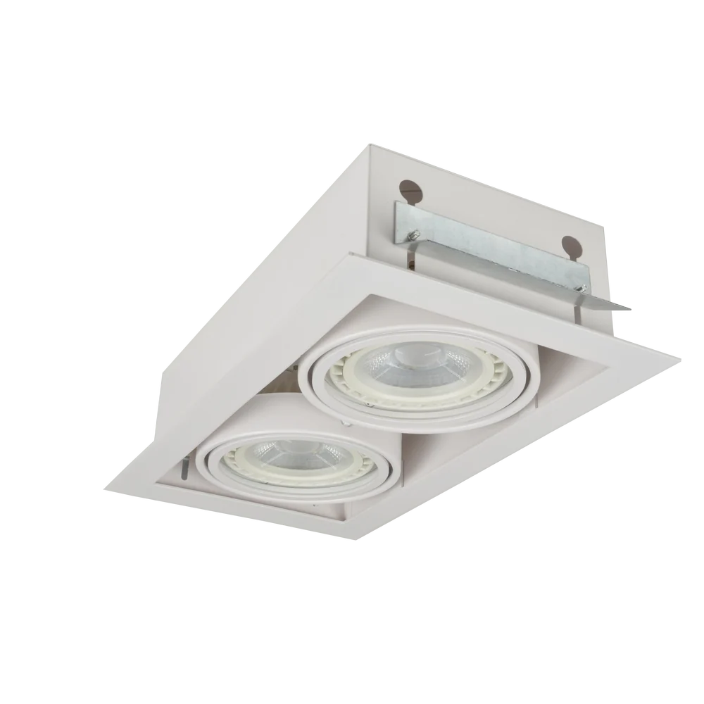 Spot encastrable Azzardo NOVA 2L, blanc, ES111 / GU10
