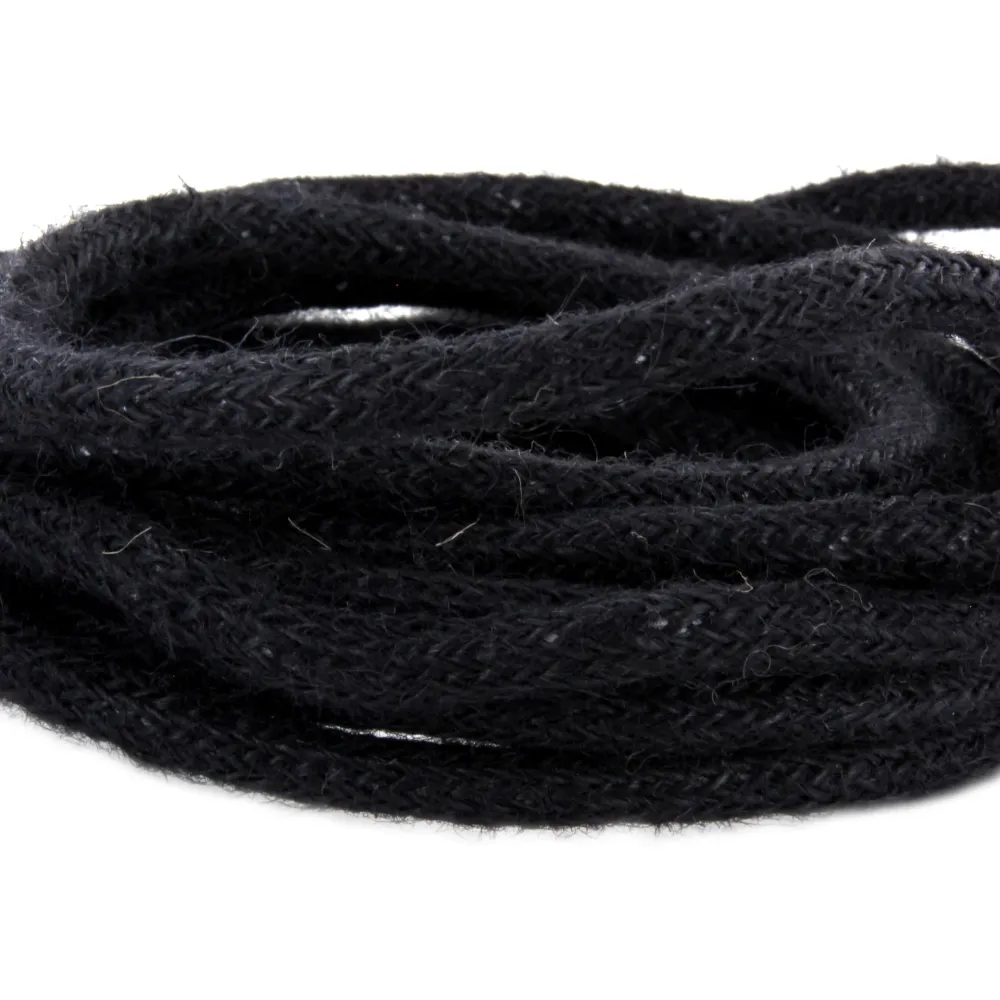 Baladeuse en jute noir - 4m