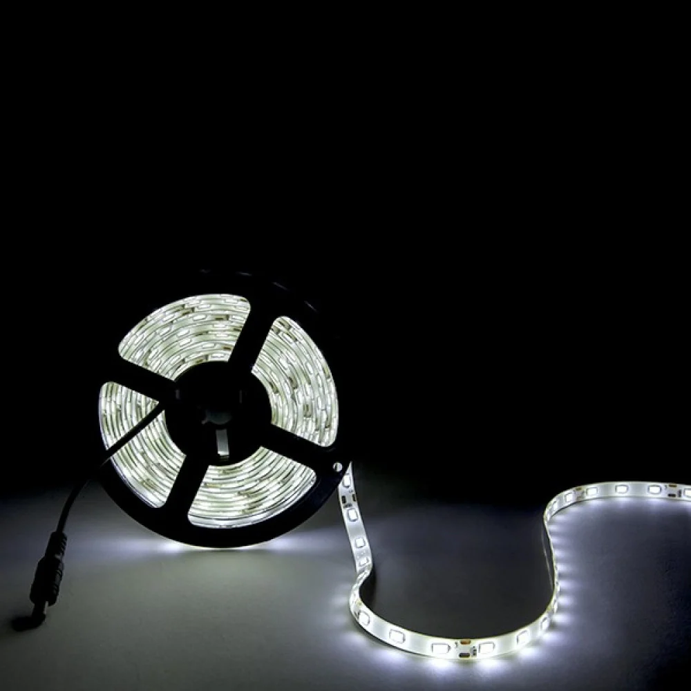 Bande de 300 LED 80W 4 400Lm CRI85 6000ºK SMD5630 12VDC x5M 40 000H [CA-PL219010-CW] -Blanc Froid