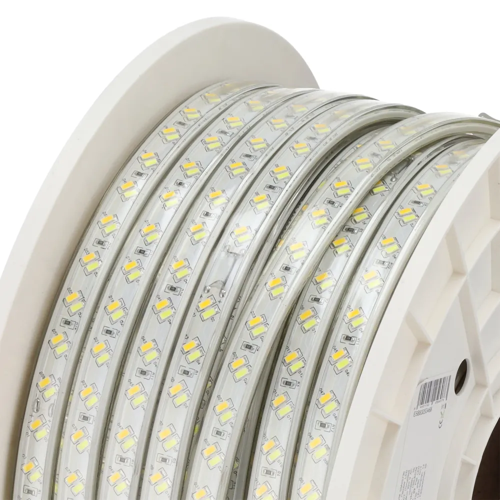 Bande LED flexible 12 W/m 220 V CA 120 LED/m SMD5730 IP65 CCT (teinte variable) 50 mètres