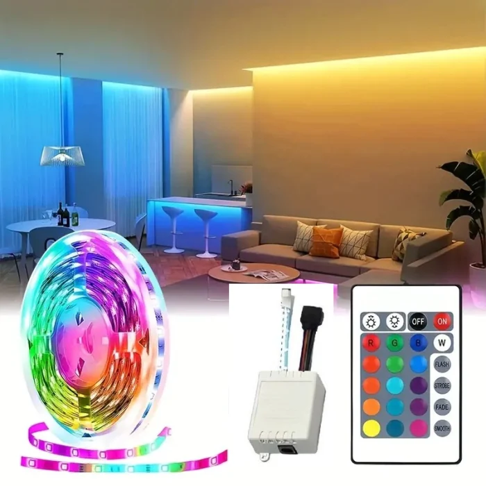 Bande lumineuse Led 5 mètres avec Télécommande