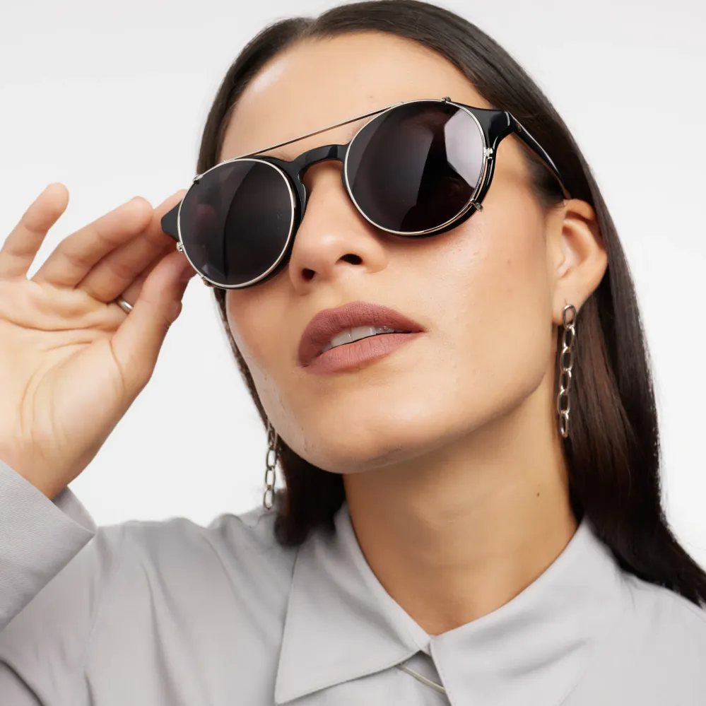 Shoreditch Clip-On Silver Barner Eyewear