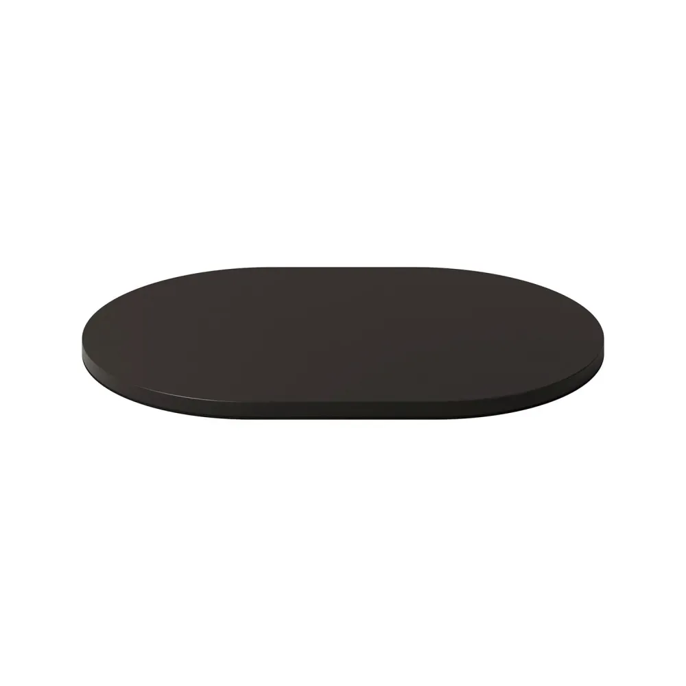 Base métallique ovale pour lampe de table MAG-Y - Noir