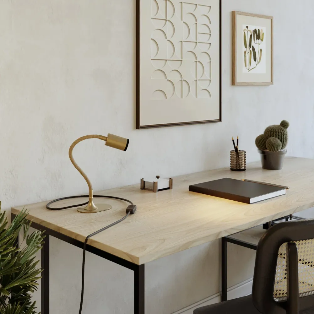 Base métallique ovale pour lampe de table MAG-Y - Bronze satiné