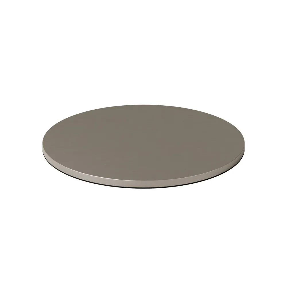 Base métallique ronde pour lampe de table MAG-Y - Titane satiné