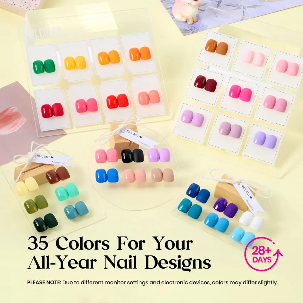 Beetles Gel Polish Kit – 68 pièces avec lampe UV et 35 couleurs Mood Mosaic