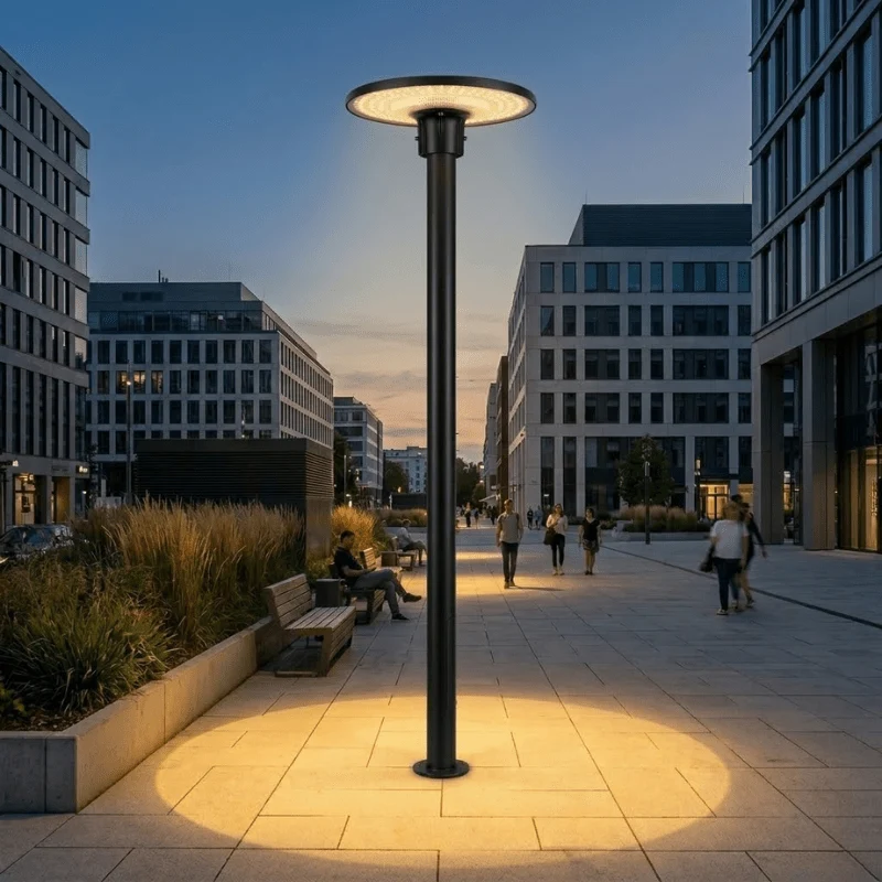 Lampadaire Public 30W/50W/70W CCT Noir - 3000K/4000K/5000K Bemko