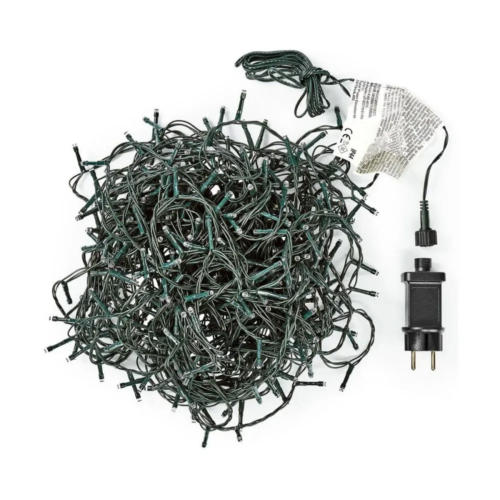 Guirlande lumineuse LED AX8401020 Vert tendre 12 m BigBuy Christmas