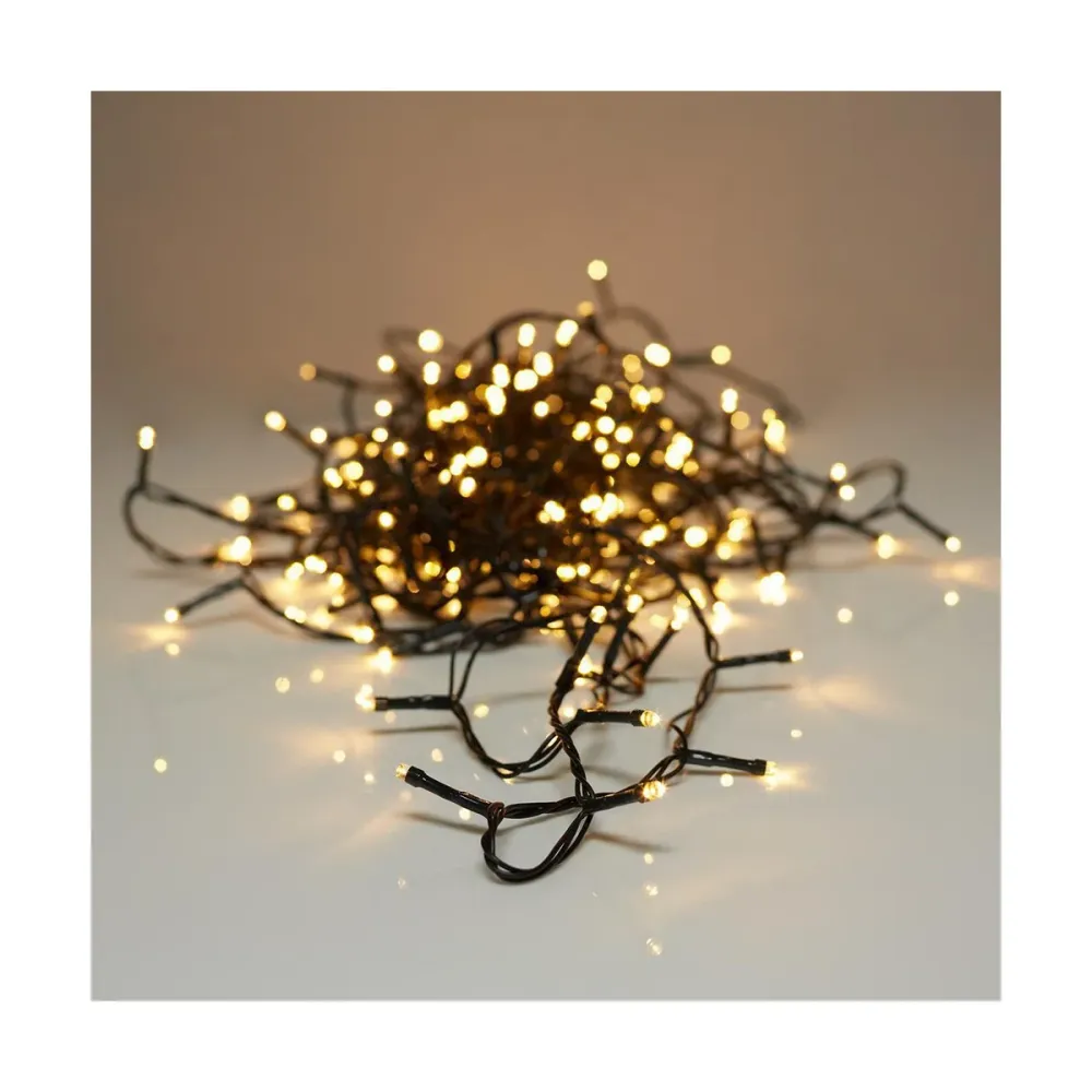 Guirlande lumineuse LED AX8401020 Vert tendre 12 m BigBuy Christmas