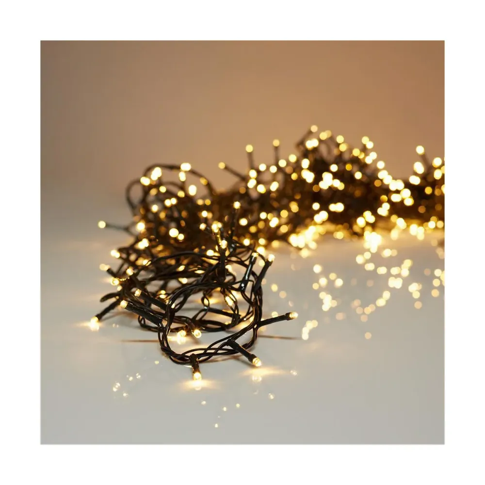 Guirlande lumineuse LED AX8401020 Vert tendre 12 m BigBuy Christmas