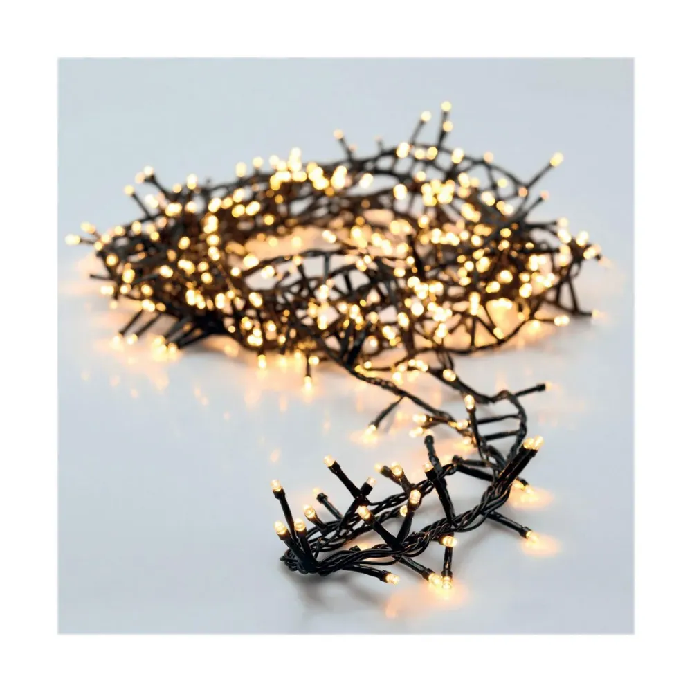Guirlande lumineuse LED AX8401020 Vert tendre 12 m BigBuy Christmas