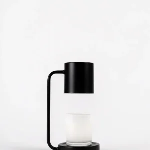 Lampe chauffe bougie noire BLANK