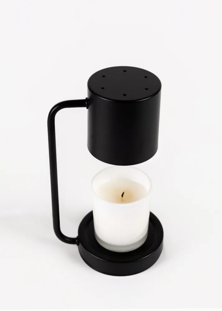 Lampe chauffe bougie noire BLANK
