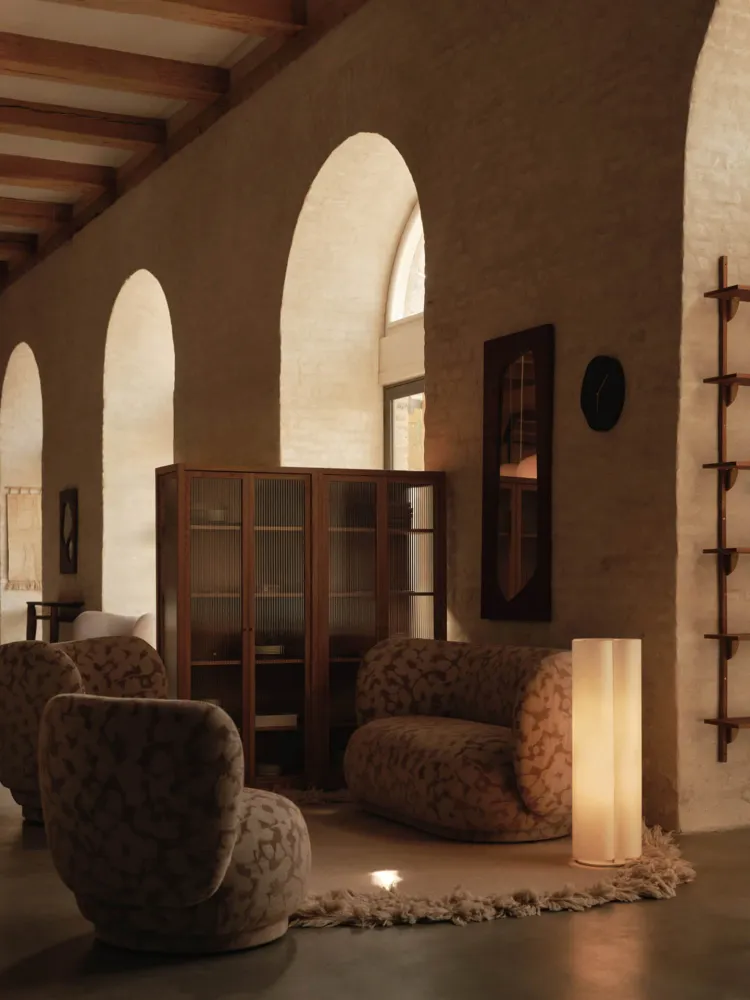 Boe Floor Lamp - Silver/Natural