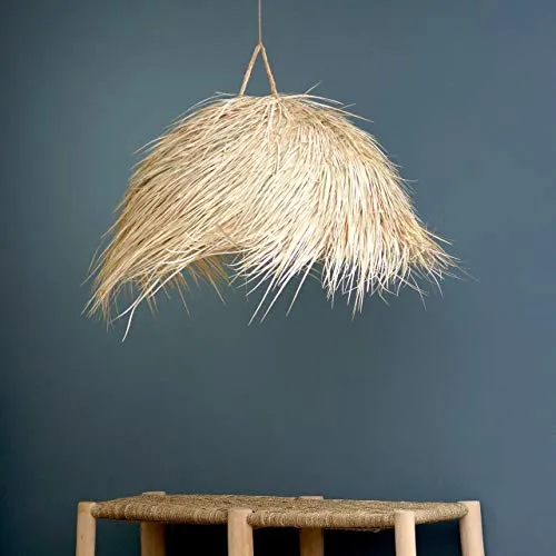 Suspension bohème en paille - Forme boule Bohome Living