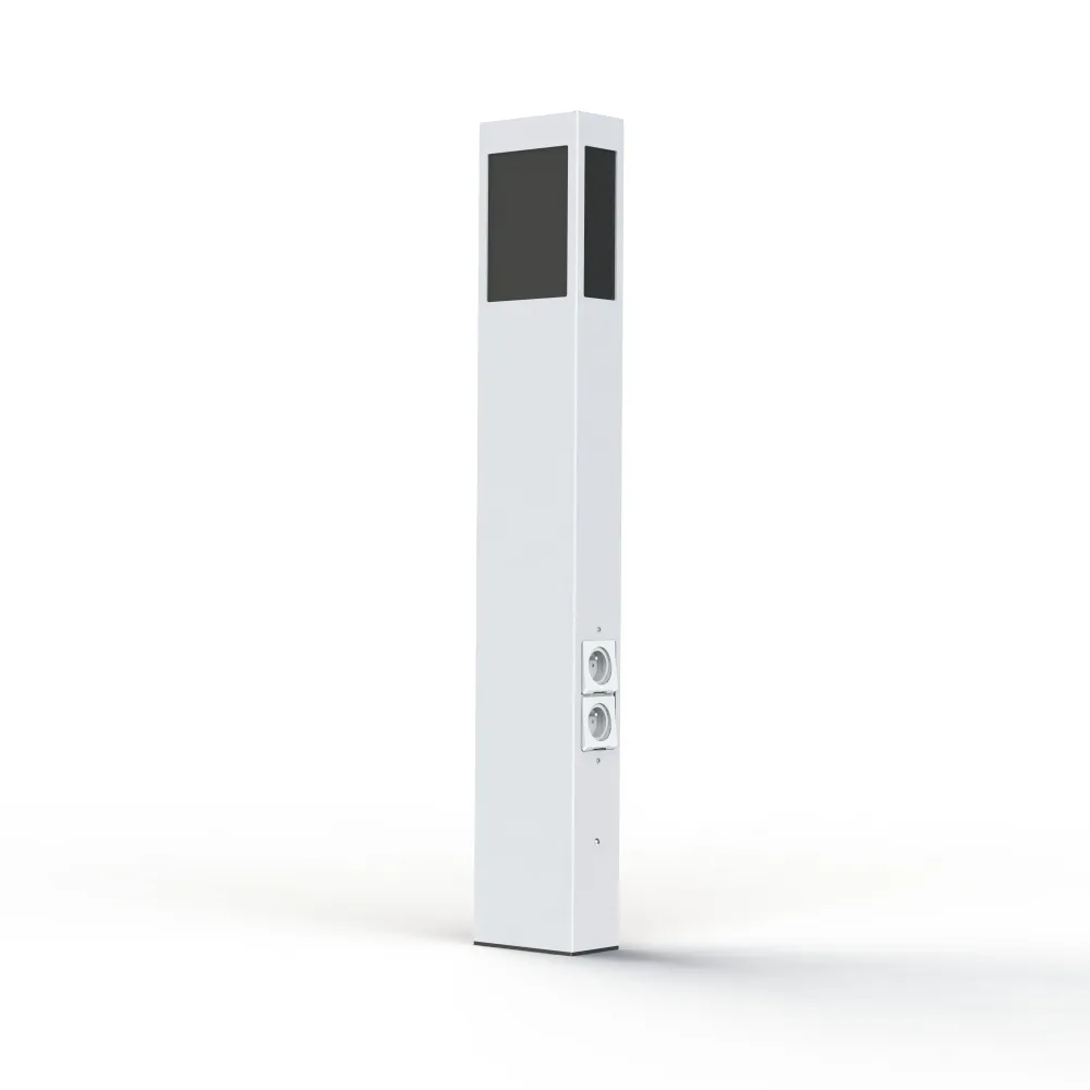 Borne Brick² N°4 PMMA noir prise Blanc pur 101 108012101