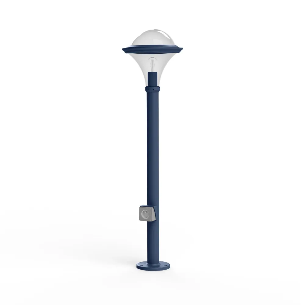 Borne Dallas N° 8 prise fume Bleu azur mat 134 119015134