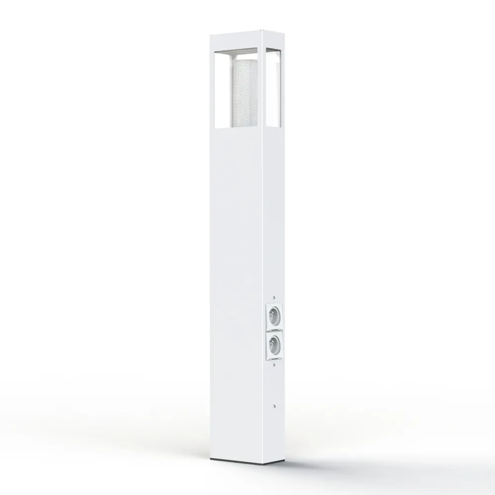 Borne Tétra N°4 prises E27 Blanc 001 162031001
