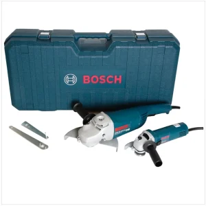 Bosch Professional GWS 22-230 JH Meuleuse angulaire 2200 W 230 mm + Meuleuse angulaire GWS 850 C 850 Watt 125mm + Boîtier...