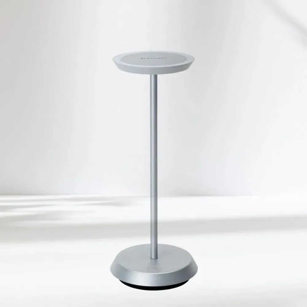 BLACKOUT | Lampe sans fil rechargeable "FLAAT" - Aluminium boutiquetozzi