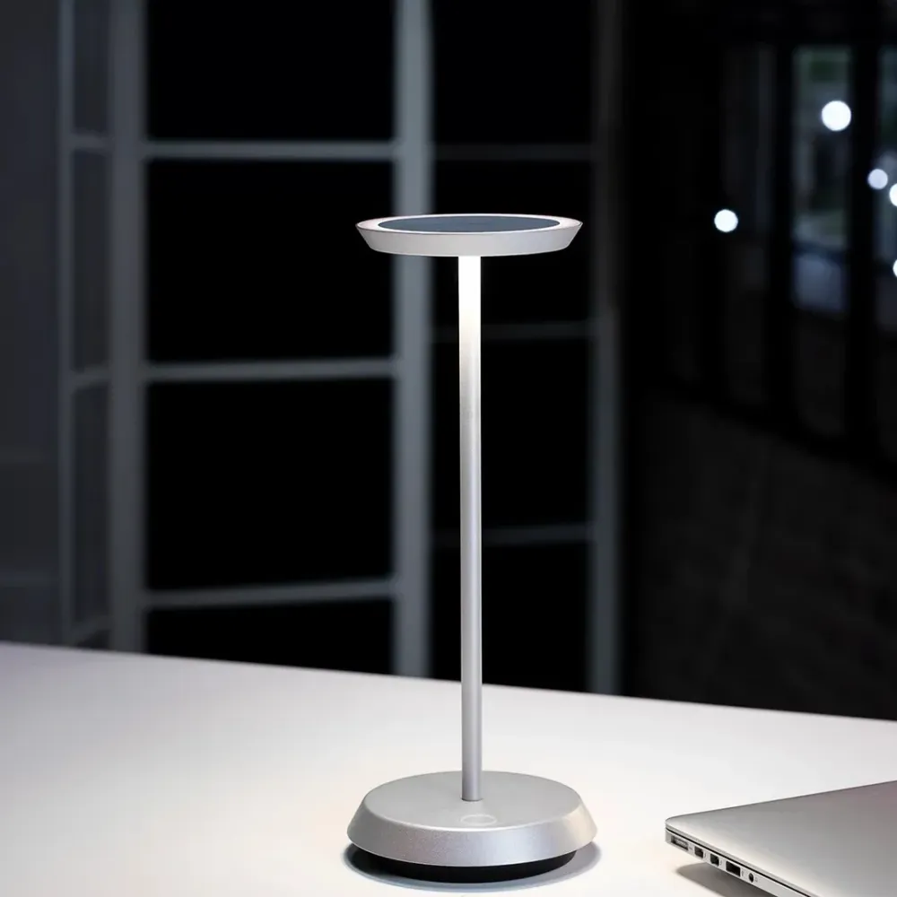 BLACKOUT | Lampe sans fil rechargeable "FLAAT" - Aluminium boutiquetozzi